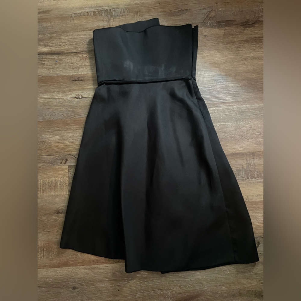 Max Mara Italy Pianoforte Dress 8 Black Cocktail Party Black Tie Silk Prom - Picture 3 of 15